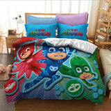 Laden Sie das Bild in den Galerie-Viewer, PJ Masks Bedding Set Quilt Cover Without Filler