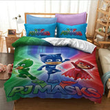 Laden Sie das Bild in den Galerie-Viewer, PJ Masks Bedding Set Quilt Cover Without Filler
