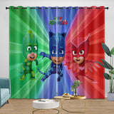 Laden Sie das Bild in den Galerie-Viewer, PJ Masks Curtains Kids Blackout Window Drapes Room Decoration