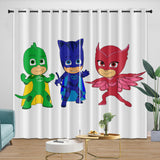 Laden Sie das Bild in den Galerie-Viewer, PJ Masks Curtains Pattern Blackout Window Drapes Room Decoration