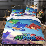 Laden Sie das Bild in den Galerie-Viewer, PJ Masks Duvet Cover Pattern Bedding Set Without Filler