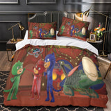 Laden Sie das Bild in den Galerie-Viewer, PJ Masks Duvet Cover Pattern Bedding Set Without Filler