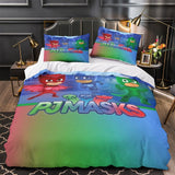 Laden Sie das Bild in den Galerie-Viewer, PJ Masks Duvet Cover Pattern Bedding Set Without Filler