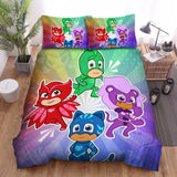 Laden Sie das Bild in den Galerie-Viewer, PJ Masks Duvet Cover Pattern Kids Bedding Sets Without Filler