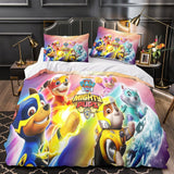 Laden Sie das Bild in den Galerie-Viewer, Paw Patrol Mighty Pups Duvet Cover Bedding Set Without Filler