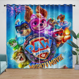 Laden Sie das Bild in den Galerie-Viewer, Paw Patrol The Mighty Movie Curtains Pattern Blackout Window Drapes