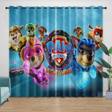 Laden Sie das Bild in den Galerie-Viewer, Paw Patrol The Mighty Movie Curtains Pattern Blackout Window Drapes