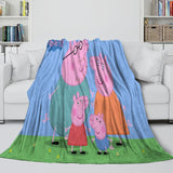 Laden Sie das Bild in den Galerie-Viewer, Peppa Pig Blanket Flannel Throw Room Decoration