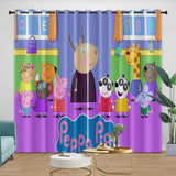 Laden Sie das Bild in den Galerie-Viewer, Peppa Pig Curtains Pattern Blackout Window Drapes