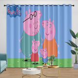 Laden Sie das Bild in den Galerie-Viewer, Peppa Pig Curtains Pattern Blackout Window Drapes