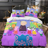 Laden Sie das Bild in den Galerie-Viewer, Peppa Pig Duvet Cover Pattern Bedding Set Without Filler