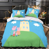Laden Sie das Bild in den Galerie-Viewer, Peppa Pig Duvet Cover Pattern Bedding Set Without Filler