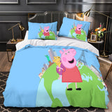 Laden Sie das Bild in den Galerie-Viewer, Peppa Pig Duvet Cover Pattern Bedding Set Without Filler