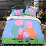 Laden Sie das Bild in den Galerie-Viewer, Peppa Pig Duvet Cover Pattern Bedding Set Without Filler