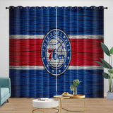 Laden Sie das Bild in den Galerie-Viewer, Philadelphia 76ers Curtains Blackout Window Drapes Room Decoration