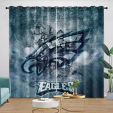 Laden Sie das Bild in den Galerie-Viewer, Philadelphia Eagles Curtains Blackout Window Drapes Room Decoration