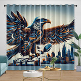 Laden Sie das Bild in den Galerie-Viewer, Philadelphia Eagles Curtains Blackout Window Drapes Room Decoration