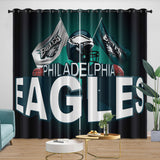 Laden Sie das Bild in den Galerie-Viewer, Philadelphia Eagles Curtains Blackout Window Drapes Room Decoration