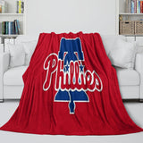 Laden Sie das Bild in den Galerie-Viewer, Philadelphia Phillies Blanket Flannel Throw Room Decoration