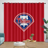 Laden Sie das Bild in den Galerie-Viewer, Philadelphia Phillies Curtains Blackout Window Drapes Room Decoration