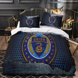 Laden Sie das Bild in den Galerie-Viewer, Philadelphia Union Bedding Set Duvet Cover Without Filler