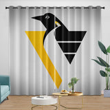 Laden Sie das Bild in den Galerie-Viewer, Pittsburgh Penguins Curtains Blackout Window Drapes Room Decoration