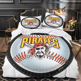 Laden Sie das Bild in den Galerie-Viewer, Pittsburgh Pirates Bedding Set Quilt Cover Without Filler