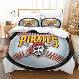 Laden Sie das Bild in den Galerie-Viewer, Pittsburgh Pirates Bedding Set Quilt Cover Without Filler