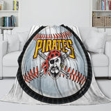 Laden Sie das Bild in den Galerie-Viewer, Pittsburgh Pirates Blanket Flannel Throw Room Decoration