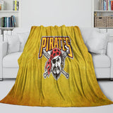 Laden Sie das Bild in den Galerie-Viewer, Pittsburgh Pirates Blanket Flannel Throw Room Decoration