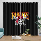 Laden Sie das Bild in den Galerie-Viewer, Pittsburgh Pirates Curtains Blackout Window Drapes Room Decoration