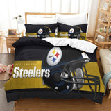 Laden Sie das Bild in den Galerie-Viewer, Pittsburgh Steelers Bedding Set Duvet Cover Without Filler