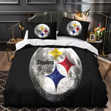 Laden Sie das Bild in den Galerie-Viewer, Pittsburgh Steelers Bedding Set Duvet Cover Without Filler