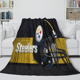 Laden Sie das Bild in den Galerie-Viewer, Pittsburgh Steelers Blanket Flannel Fleece Throw Room Decoration