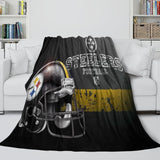 Laden Sie das Bild in den Galerie-Viewer, Pittsburgh Steelers Blanket Flannel Fleece Throw Room Decoration