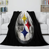 Laden Sie das Bild in den Galerie-Viewer, Pittsburgh Steelers Blanket Flannel Fleece Throw Room Decoration