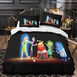 Laden Sie das Bild in den Galerie-Viewer, Pixar&#39;s Inside Out 2 Bedding Set Pattern Quilt Cover Without Filler