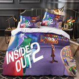 Laden Sie das Bild in den Galerie-Viewer, Pixar&#39;s Inside Out 2 Bedding Set Pattern Quilt Cover Without Filler