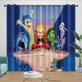 Laden Sie das Bild in den Galerie-Viewer, Pixar&#39;s Inside Out 2 Curtains Blackout Window Drapes Room Decoration