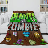 Laden Sie das Bild in den Galerie-Viewer, Plants vs Zombies Blanket Flannel Fleece Kids Room Decoration