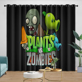 Laden Sie das Bild in den Galerie-Viewer, Plants vs Zombies Curtains Blackout Window Drapes Room Decoration