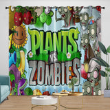 Laden Sie das Bild in den Galerie-Viewer, Plants vs Zombies Curtains Blackout Window Drapes Room Decoration