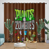 Laden Sie das Bild in den Galerie-Viewer, Plants vs Zombies Curtains Blackout Window Drapes Room Decoration