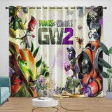 Laden Sie das Bild in den Galerie-Viewer, Plants vs Zombies Curtains Blackout Window Drapes Room Decoration