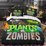 Laden Sie das Bild in den Galerie-Viewer, Plants vs Zombies Duvet Cover Kids Bedding Set Without Filler