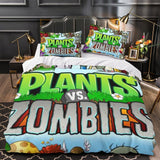 Laden Sie das Bild in den Galerie-Viewer, Plants vs Zombies Duvet Cover Kids Bedding Set Without Filler