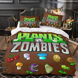 Laden Sie das Bild in den Galerie-Viewer, Plants vs Zombies Duvet Cover Kids Bedding Set Without Filler