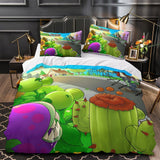 Laden Sie das Bild in den Galerie-Viewer, Plants vs Zombies Duvet Cover Kids Bedding Set Without Filler