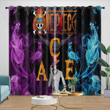Laden Sie das Bild in den Galerie-Viewer, Portgas D. Ace Curtains Blackout Kids Room Window Drapes