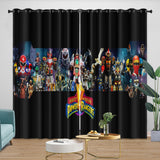 Laden Sie das Bild in den Galerie-Viewer, Power Rangers Curtains Blackout Window Drapes Room Decoration